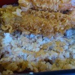 神田まつや - 白飯のつゆ浸み加減