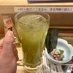 立ち寿司横丁 - 緑茶ハイ