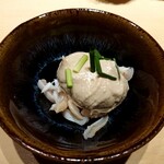 鮨 唐島 - ヒラメの胃袋と肝