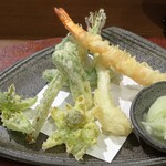 桶家乃隠居 - 早春セット五品とえび