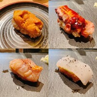 築地青空三代目 大名古屋ビルヂング店 - ウニ・タコのやわらか煮ほか