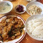 中国料理 香来 - ランチの豚キムチ定食