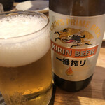 Yaki Tengu - 瓶ビール450円