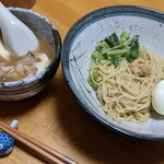 塩生姜らー麺専門店 MANNISH - 「おうちで塩生姜つけ麺」アレンジ2：味噌モツ煮込み生姜つけ麺　※ファンが趣味で作ったもので販売されていません！