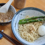 塩生姜らー麺専門店 MANNISH - 「おうちで塩生姜つけ麺」アレンジ1：トロトロひき肉たっぷり生姜つけ麺　※ファンが趣味で作ったもので販売されていません！