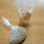 塩生姜らー麺専門店 MANNISH - お持ち帰り「おうちで塩生姜つけ麺」ボリュームたっぷり☆