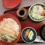 Waraku - 天丼定食（うどんがつかない）