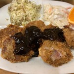 小鉄食堂 - 日替り定食のトンカツ