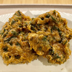 ひさご寿し - すじえびと菜種のかき揚げ