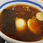 奥州 大勝軒 ちば - つけ汁  チャーシュー、メンマ沈んでる！