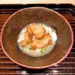 蓬左茶寮 - フグの唐揚げ雑炊