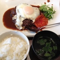 鉄板焼 天 本丸 - ハンバーグランチ