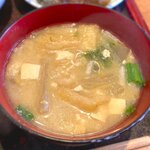 さくら本店 - (ﾗﾝﾁ)さくら定食 味噌汁　2021.2.19