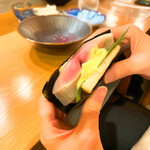 スシコーヒー - シメ鯖サンド