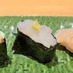 寿司栄 華やぎ - 白海老。