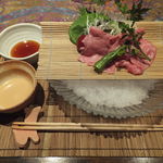 月のうさぎ - 富士山和牛の冷しゃぶ 