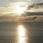 月のうさぎ - 部屋からの朝日