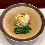 ふく吉 - 先付　卯の花　のし梅