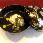 ふく吉 - 座付　蜆　独活真蒸　たらの芽