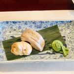 ふく吉 - 焼き物　ぐじ　河豚白子　こごみ