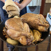 ル ビストロ - 料理写真:クロワゼ鴨。他のお客様の分と一緒に焼いているので、2羽写っています。