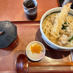 讃歌うどん はんげしょう - 鶏なんばうどん、かやくご飯