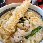 讃歌うどん はんげしょう - 鶏なんばうどん アップ