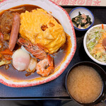 レストラン 四季彩 - スペシャルオム浜カレー