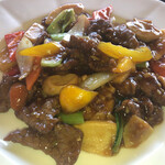 天津楼 菜々久 - 牛肉と野菜のオイスターソース
