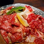 Yakiniku motsunabe futakotamagawa kuratsuki - ねぎたんとまかないカルビ