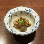Ningyouchou Tanisaki - 先付・鶏肉の牛蒡煮