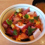 目利きの銀次 - 【ランチ丼】目利きのまかないバラチラシ丼