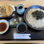蕎麦 くつざわ - 天ざる大盛り