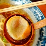 遊食空間ぶんぶん - お麩をスープに浸して