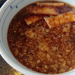 そば処　京ケ崎 - 油揚げ、揚げ玉、大根おろし他ネギ、わさび薬味あり