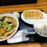 東京餃子軒 - 【2021.2.21(日)】満腹セット(五目あんかけそば)979円