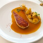 フランス料理 エステール by アラン・デュカス - ⚫メイン2「石黒氏が育てたパンタード  トピナンブールと胡桃」