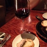和酒BAR風雅 - レバーパテには赤ワイン♬