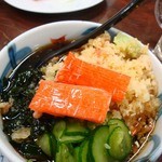 たぬき豆腐500円也。これがエライよかったで。ほんま旨い。アイデアレシピやと思うわ。