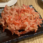 Tempura Sakaba Tete Te Ten - 2021年2月。紅しょうが天150円。