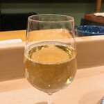 うを徳 - 白ワイングラス