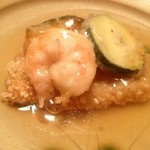 料亭 金城樓 - 揚げ物は胡麻豆腐の揚げ出し（夕食）