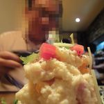 DINING　てんてん - ポテサラの背後に怪しい人影。Mr.毛