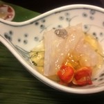 料亭 金城樓 - 烏賊と赤西貝の酢の物