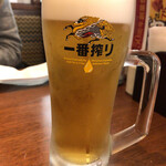 ひとやすみ 庄屋 - 生ビール一番搾り