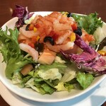 メヒコ  郡山フラミンゴ館 - 海老とトマトのサラダ