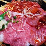 どんぶり屋まぐろ大将 - まぐろ3種盛り丼・その１