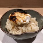 うを徳 - 虎河豚 白子丼 黒トリュフソース