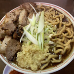 自家製麺 まさき - 【2021.2.21】豚魚ラーメン 中華麺 ネギに変更 汁なしブタに変更