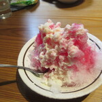 茶房 珍重庵 - 葛餅氷・いちごver